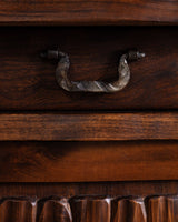 Sculptural Brutalist Elm Sideboard by Olavi Hanninen, Finland, 1950's (2 available) - Lone Fox