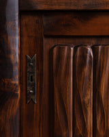 Sculptural Brutalist Elm Sideboard by Olavi Hanninen, Finland, 1950's (2 available) - Lone Fox