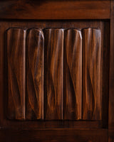 Sculptural Brutalist Elm Sideboard by Olavi Hanninen, Finland, 1950's (2 available) - Lone Fox