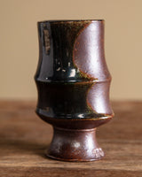 Sculptural Footed Studio Pottery Vase, Japan, Mid-Century - Lone Fox