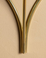 Sculptural Glass & Brass Wall Shelf #4 in the Manner of Fontana Arte, Italy - Lone Fox