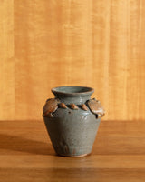 Seashell Studio Pottery Vase, Signed - Lone Fox