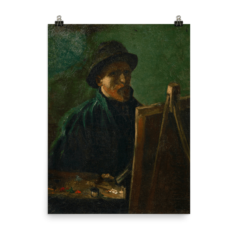 "Self - Portrait with Dark Felt Hat at the Easel" Art Print - Lone Fox