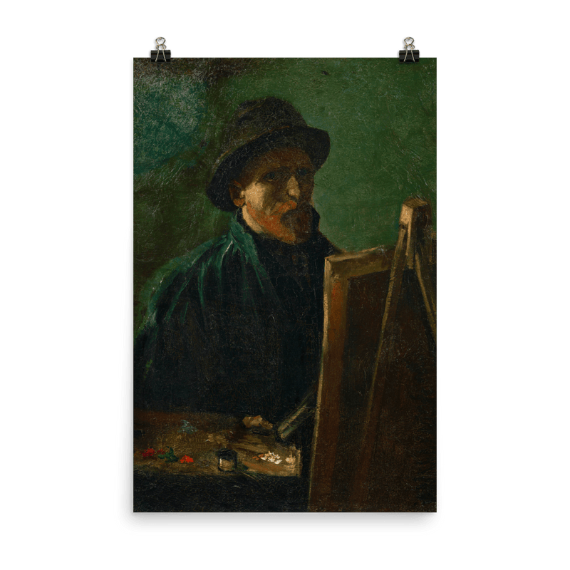 "Self - Portrait with Dark Felt Hat at the Easel" Art Print - Lone Fox