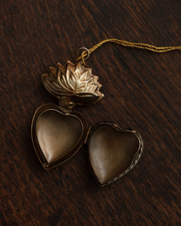 Sentimental Sacred Heart Locket Ornament - Lone Fox