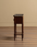 Set of 2 Louis XVI Style Nightstands with Brass Gallery, France, Early 20th Century - Lone Fox