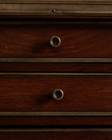 Set of 2 Louis XVI Style Nightstands with Brass Gallery, France, Early 20th Century - Lone Fox