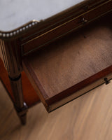 Set of 2 Louis XVI Style Nightstands with Brass Gallery, France, Early 20th Century - Lone Fox