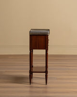 Set of 2 Louis XVI Style Nightstands with Brass Gallery, France, Early 20th Century - Lone Fox