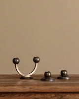 Set of 3 Kolbäck Style Solid Brass Candleholders, Sweden, 1950s - Lone Fox