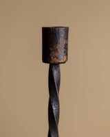 Set of 3 Twisted Iron Candlesticks, Early 20th Century - Lone Fox
