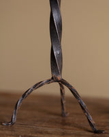 Set of 3 Twisted Iron Candlesticks, Early 20th Century - Lone Fox