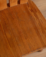 Set of 4 Rustic Pine Chairs by Goran Malmvall, Sweden, 1940s - Lone Fox