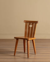 Set of 4 Rustic Pine Chairs by Goran Malmvall, Sweden, 1940s - Lone Fox