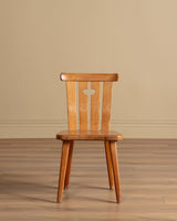 Set of 4 Rustic Pine Chairs by Goran Malmvall, Sweden, 1940s - Lone Fox