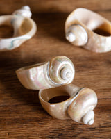 Set of 4 Seashell Napkin Rings - Lone Fox