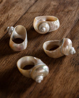 Set of 4 Seashell Napkin Rings - Lone Fox