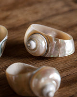 Set of 4 Seashell Napkin Rings - Lone Fox