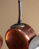 Set of 5 French Copper Pots - Lone Fox