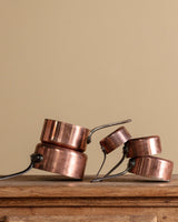 Set of 5 French Copper Pots - Lone Fox