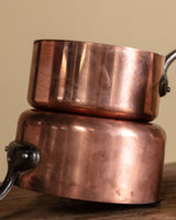 Set of 5 French Copper Pots - Lone Fox