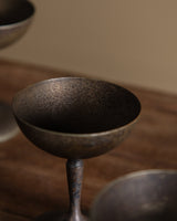 Set of 6 Aged Silver Chalices, 1940's - Lone Fox