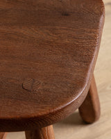 Set of 6 De Puydt Brutalist Oak Dining Chairs, Belgium 1970's - Lone Fox