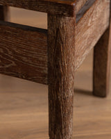 Set of 6 Flower Carved Oak Dining Chairs, France, 1950's - Lone Fox