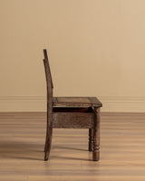 Set of 6 Flower Carved Oak Dining Chairs, France, 1950's - Lone Fox