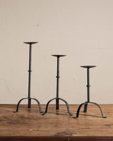 Set of 6 Metal Tripod Taper Holders - Lone Fox