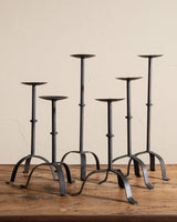 Set of 6 Metal Tripod Taper Holders - Lone Fox