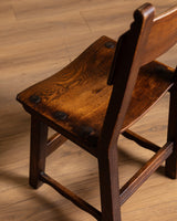 Set of 6 Oak & Iron Dining Chairs, France, 1960s - Lone Fox