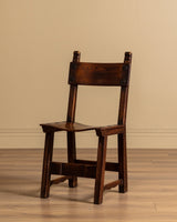 Set of 6 Oak & Iron Dining Chairs, France, 1960s - Lone Fox