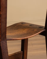Set of 6 Oak & Iron Dining Chairs, France, 1960s - Lone Fox