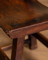 Set of 6 Oak & Iron Dining Chairs, France, 1960s - Lone Fox