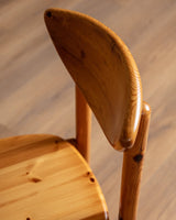 Set of 6 Pine Dining Chairs Manner of Rainer Daumiller, 1970's - Lone Fox