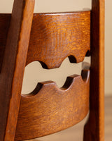 Set of 6 "Razor Blade" Oak Chairs, Attributed to Henning Kjaernulf, 1960's - Lone Fox