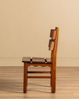 Set of 6 "Razor Blade" Oak Chairs, Attributed to Henning Kjaernulf, 1960's - Lone Fox