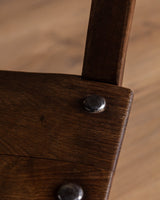 Set of 6 Spanish Oak Dining Chairs, Early 1900's - Lone Fox