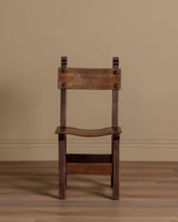 Set of 6 Spanish Oak Dining Chairs, Early 1900's - Lone Fox