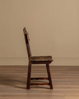 Set of 6 Spanish Oak Dining Chairs, Early 1900's - Lone Fox