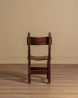 Set of 6 Spanish Oak Dining Chairs, Early 1900's - Lone Fox