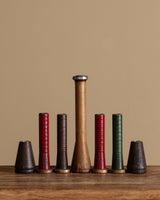 Set of 7 Painted Bobbin Taper Holders, United States, 1940's - Lone Fox