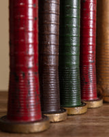 Set of 7 Painted Bobbin Taper Holders, United States, 1940's - Lone Fox