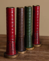 Set of 7 Painted Bobbin Taper Holders, United States, 1940's - Lone Fox