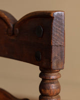 Set of 8 Spanish Pine and Rush Dining Chairs, Spain, Early 20th Century - Lone Fox