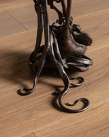 Set of Hand Forged Art Nouveau Style Fireplace Tools, Signed - Lone Fox