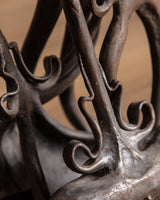 Set of Hand Forged Art Nouveau Style Fireplace Tools, Signed - Lone Fox