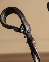 Set of Hand Forged Art Nouveau Style Fireplace Tools, Signed - Lone Fox