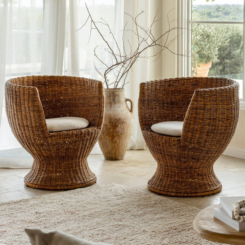 Siena Woven Lounge Chair - Lone Fox